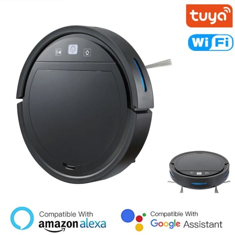 foto del prodotto aspirapolvere robotico smart wifi serie economy 3 in 1 tuya