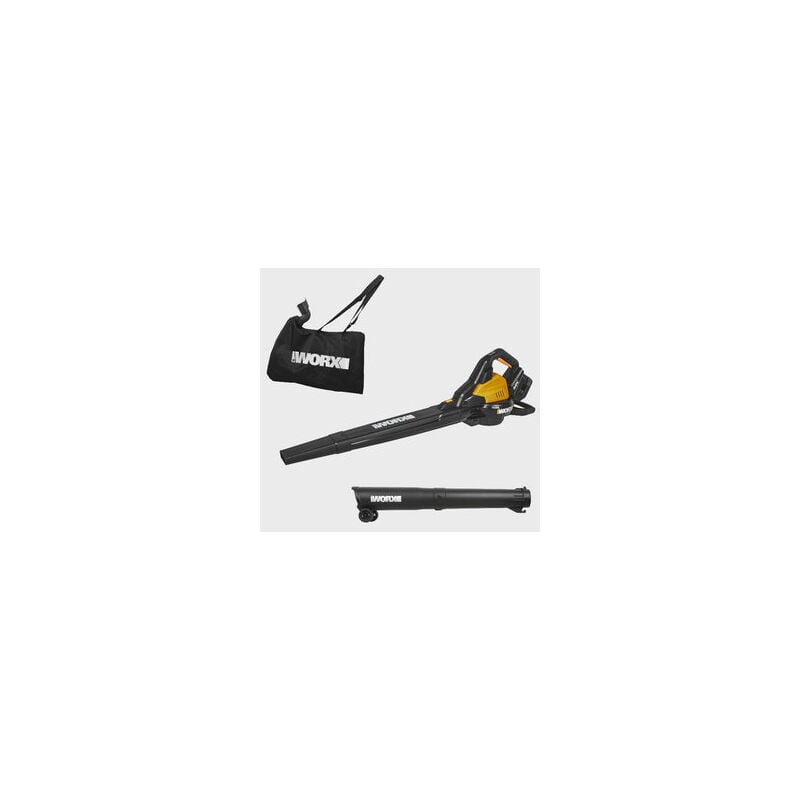 foto del prodotto aspirapolvere soffiatore senza filo 40v 4ah wg583e 335km h, 575 m h, 35 litri, 2 velocit , fornito con batterie e caricabatterie worx