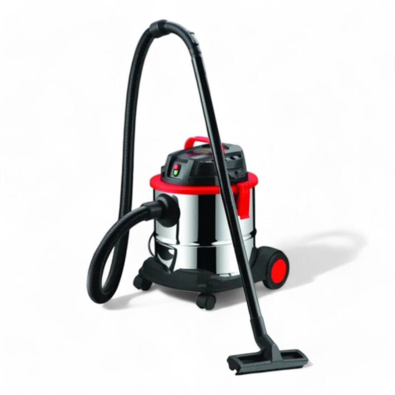 foto del prodotto aspirapolvere solido e liquidi 1000w serbatoio acciaio inox 20lt aspirazione potente 16kpa flusso aria 40lt sec rumorosit 85db