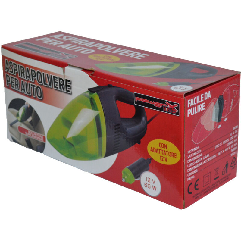 foto del prodotto aspirapolvere x auto 12v mistral