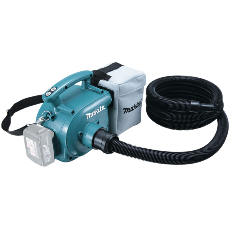 foto del prodotto aspiratore a batteria makita 18v dvc350z senza batteria senza caricabatterie in scatola