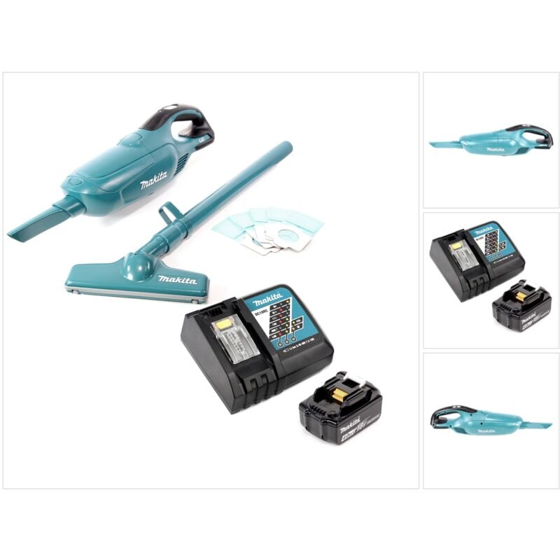 foto del prodotto aspiratore a batteria makita dcl 182 rm1 18 v 1x batteria 4,0 ah caricabatterie