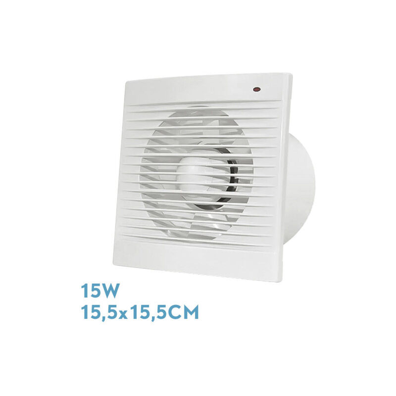 foto del prodotto aspiratore d'aria de vasca quadrata per tubi 10 cm 15 w, 2200 rpm, 230 v , colore white - fabrilamp