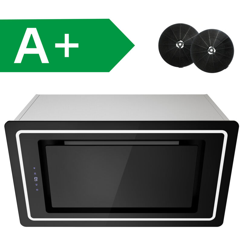 foto del prodotto aspiratore da incasso firegas 52 cm aspirazione di 450m h efficiente e silenzioso 9 velocit nero classe energetica a .
