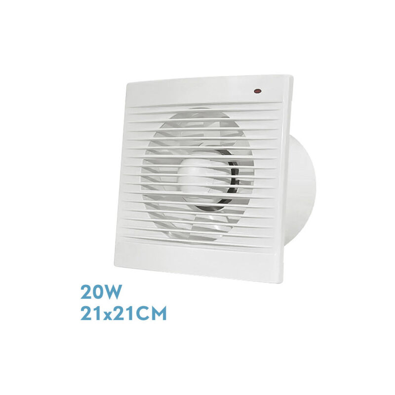 foto del prodotto aspiratore de vasca quadrata per tubi 15 cm 20 w, 2100 rpm, 230 v , colore bianco fabrilamp