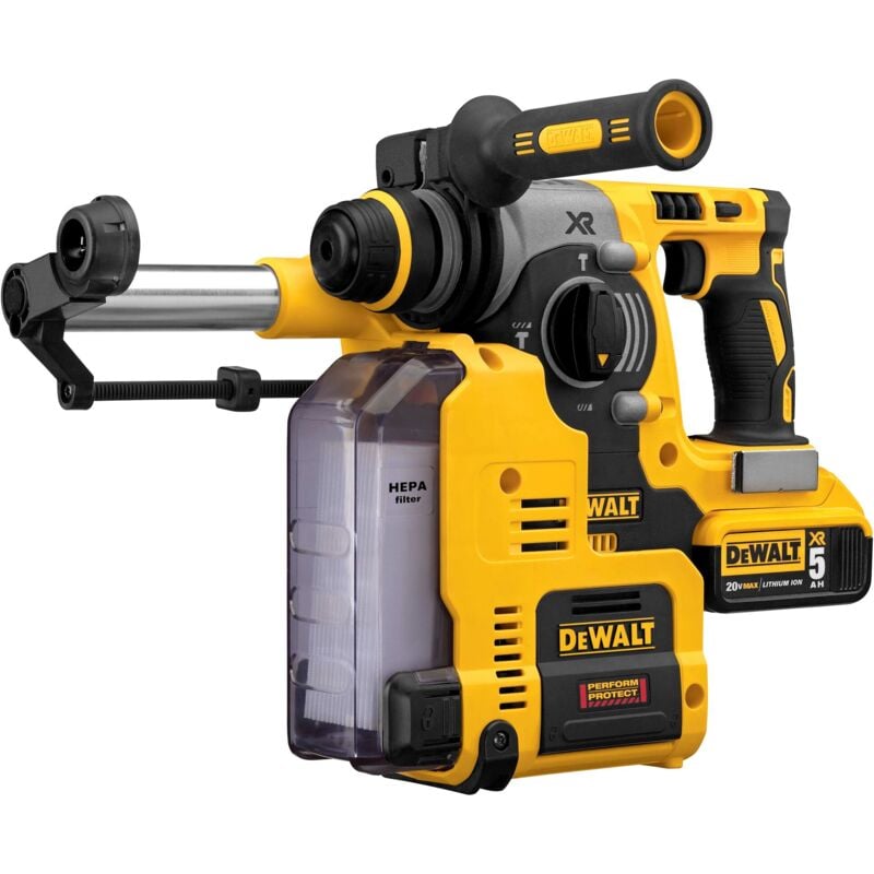 foto del prodotto aspiratore dewalt per martelli combinati a batteria sds plus da 18 volt dch273 dch274