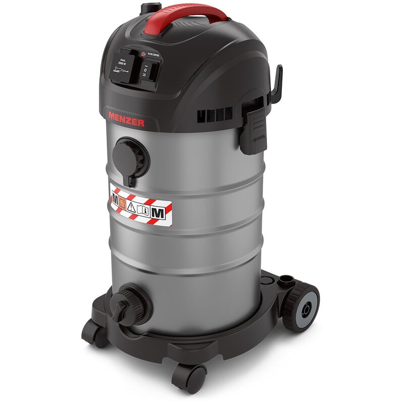 foto del prodotto aspiratore di sicurrezza aspiratore a umido a secco vcm 330, classe di polvere m, 30 litri, attrezzatura antistatica completa menzer