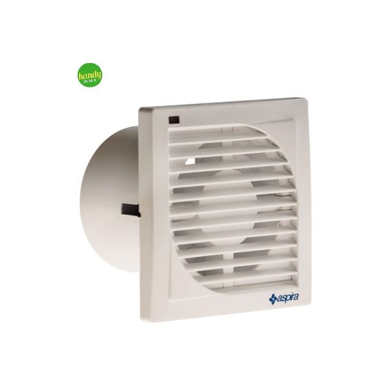 foto del prodotto aspiratore elicoidale elettrico extrapiatto serie evolution ev dim. 165x165 mm 100 mm portata 65 m h 16 w aspira
