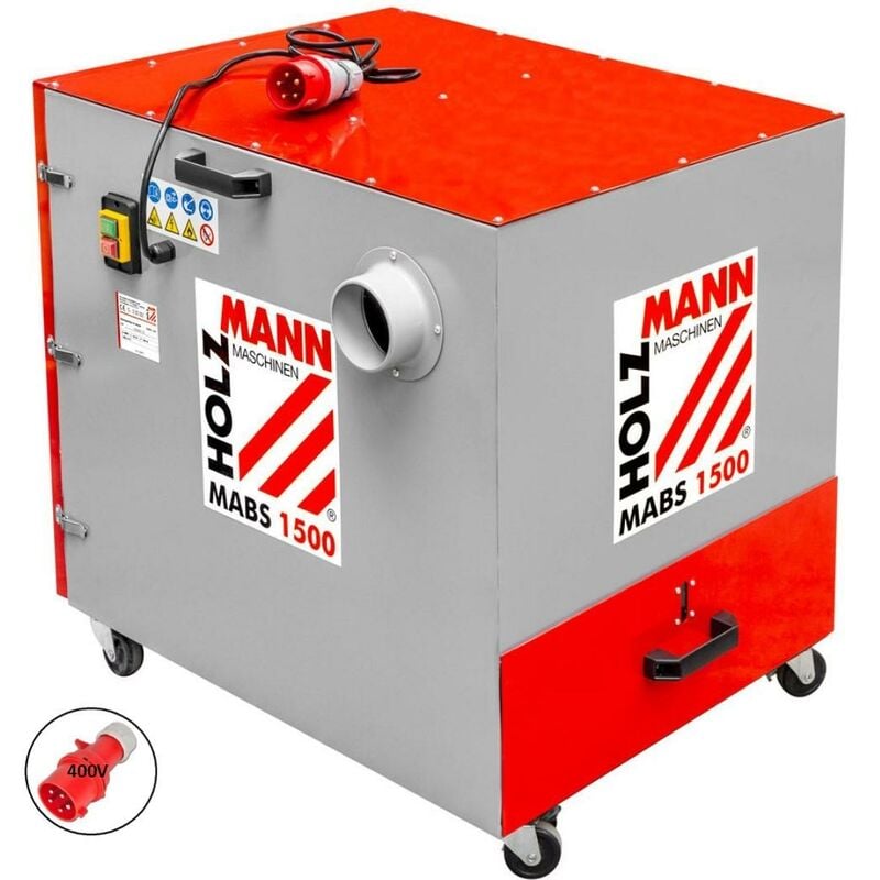foto del prodotto aspiratore polvere metalli trucioli metallici holzmann mabs1500 400v