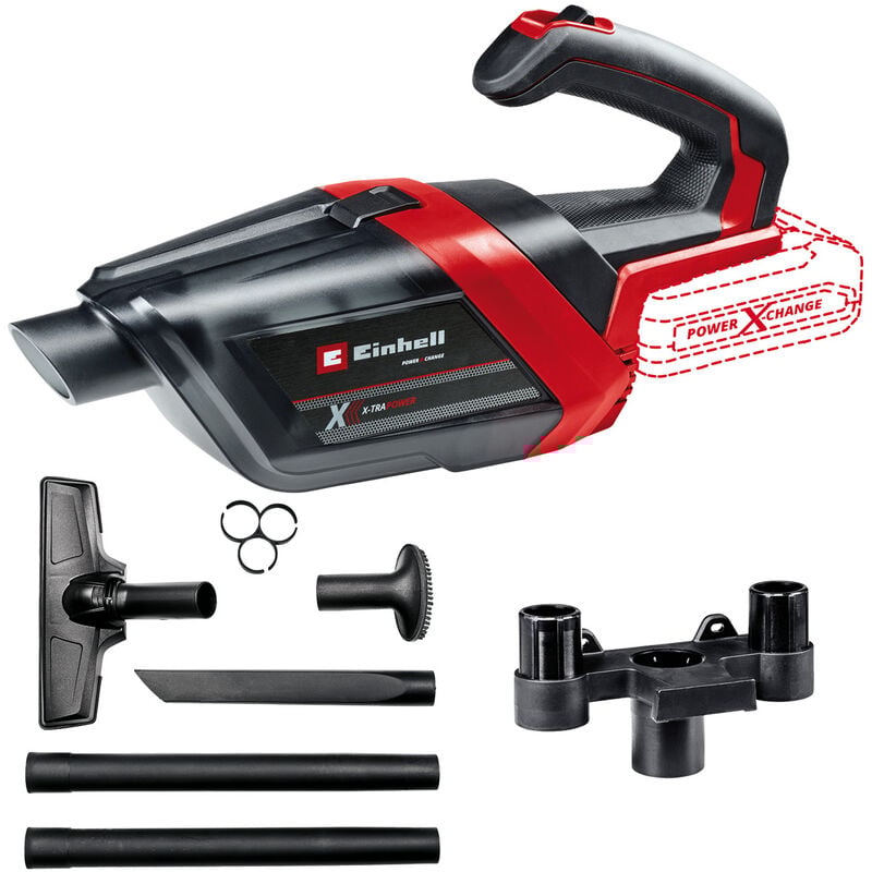 foto del prodotto aspiratore portatile a batteria einhell te hv 18 05 li solo