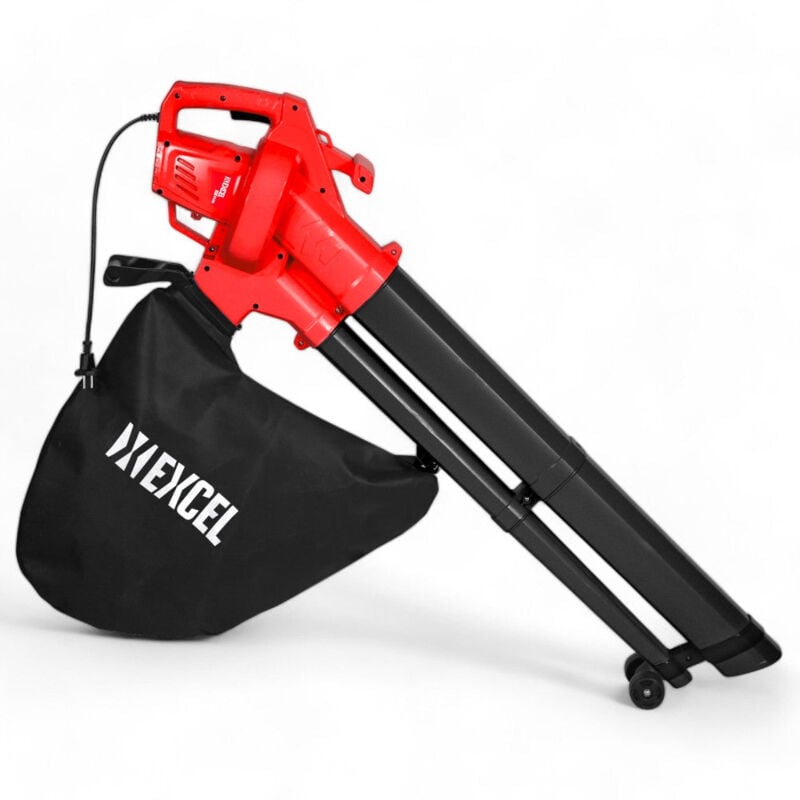 foto del prodotto aspiratore soffiatore trituratore elettrico con sacca di raccolta e ruote di spostamento 3000w sf2400