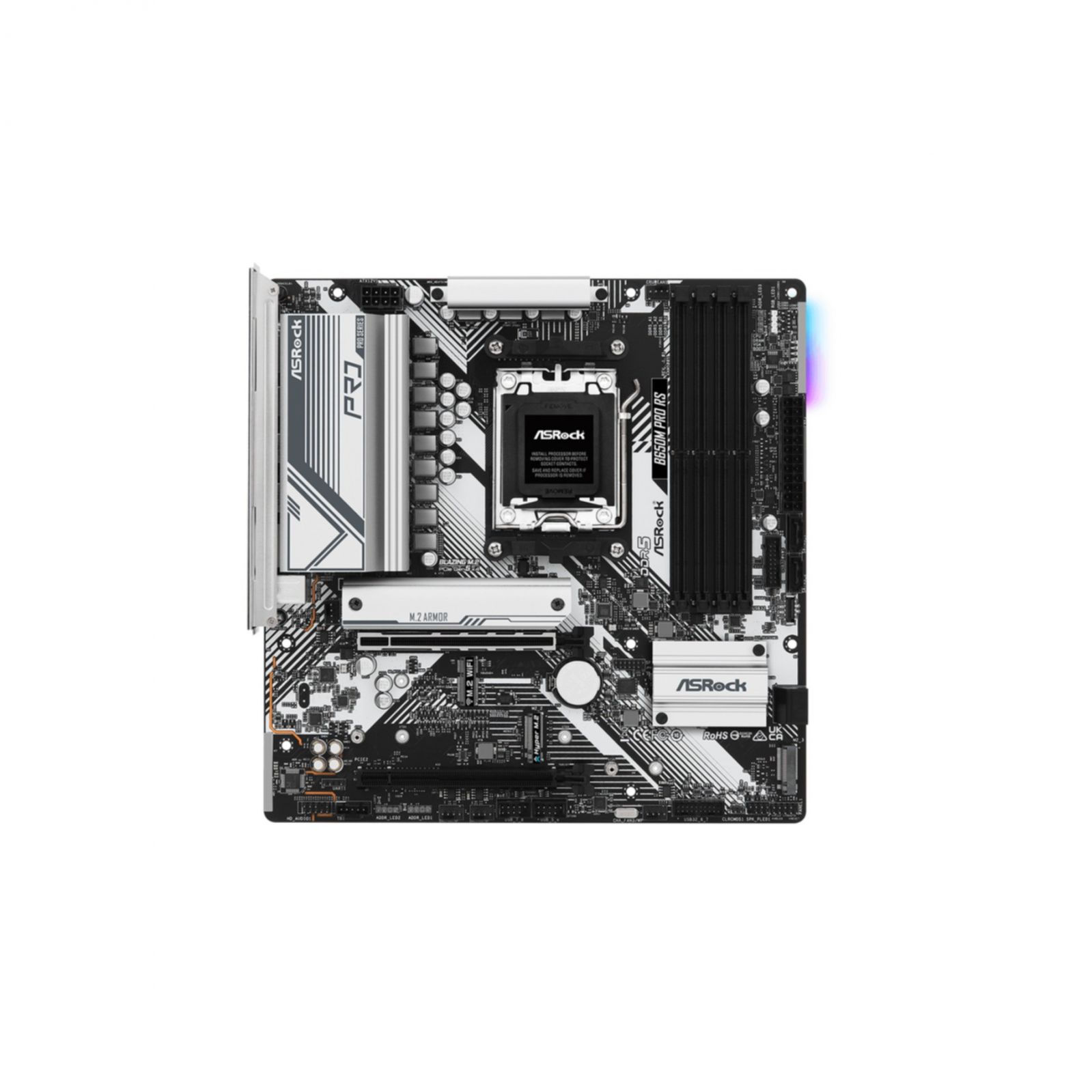 foto del prodotto asrock b650m pro rs am5 d