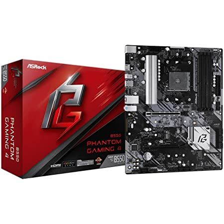 foto del prodotto asrock mb amd b550, b550m phantom gaming 4, am4, 4 ddr4, micro atx