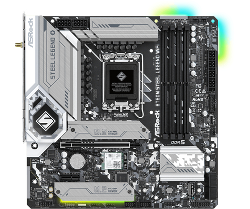 foto del prodotto asrock mb intel b760 4ddr5 4sata3