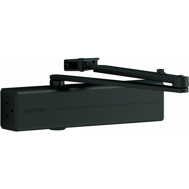 foto del prodotto assa abloy chiudiporta aereo dc300 col. nero dimensione mm 260x47xh.60.