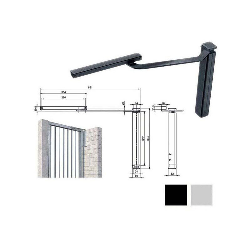foto del prodotto assa abloy chiudiporta pedonale argento ev1 diritto dc630g r ev1 