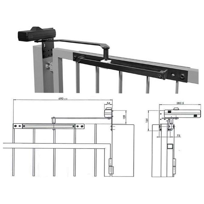 foto del prodotto assa abloy dc650g chiudicancello mm 1250