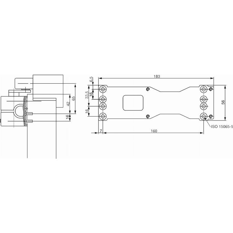 foto del prodotto assa abloy piastra di montaggio vachette a120 per dc300 11163000
