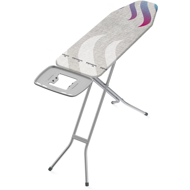 foto del prodotto asse da stiro vileda total reflect m con funzione stiro veloce salva gocce, poggiaferro o portacaldaia xxl, 120x38 cm, altezza regolabile 76 96 cm