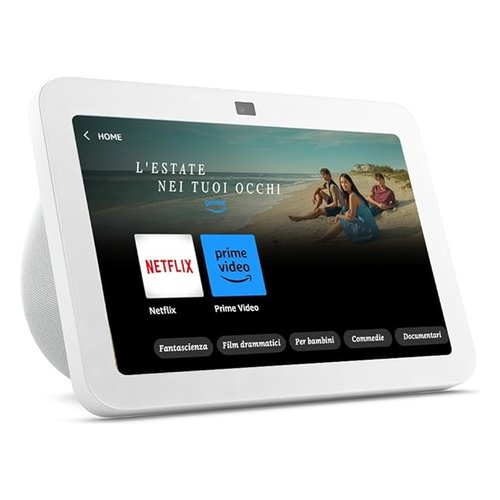 foto del prodotto assistente vocale amazon b0bls3jjv8 echo show 8 3rd gen glacier white