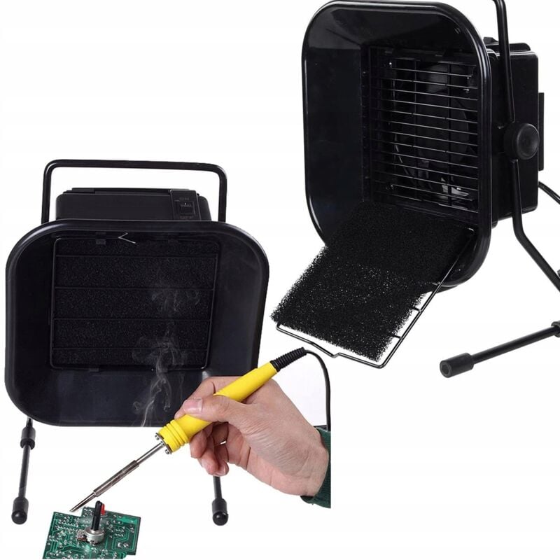 foto del prodotto assorbitore di fumi da 30w con 3 filtri e fascia regolabile