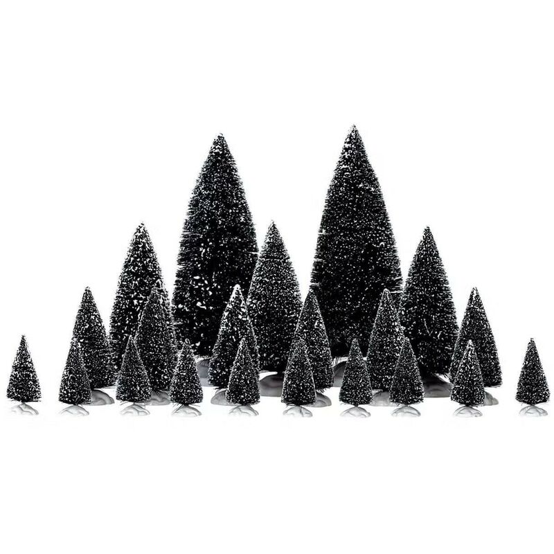 foto del prodotto assorted pine trees set of 21 cod. 04768