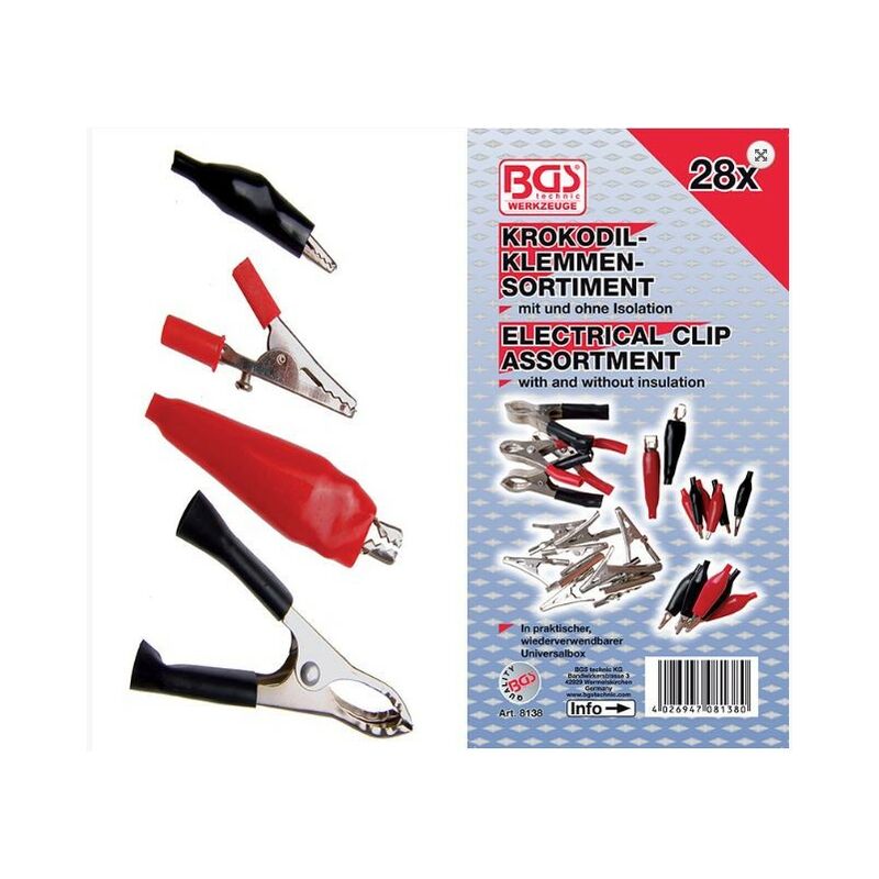 foto del prodotto assortimento 28 pinzette elettriche assortite