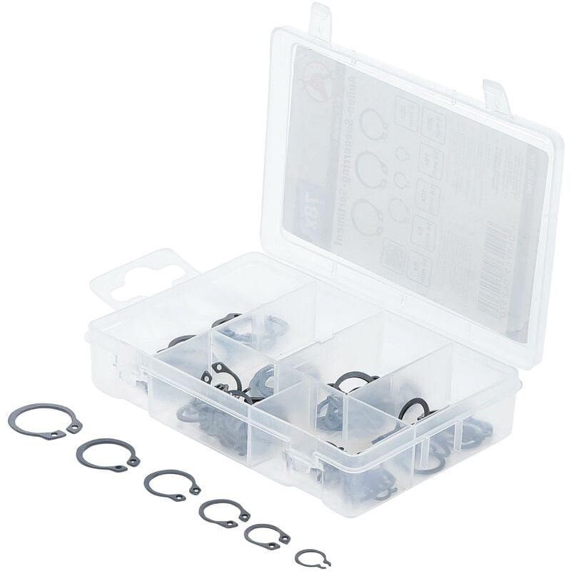 foto del prodotto assortimento anelli seeger esterni anelli d arresto 8 19 mm 78 pz.
