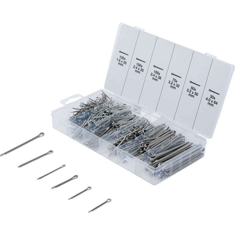 foto del prodotto assortimento coppiglie acciaio inox 1,6 4,0 mm 555 pz.