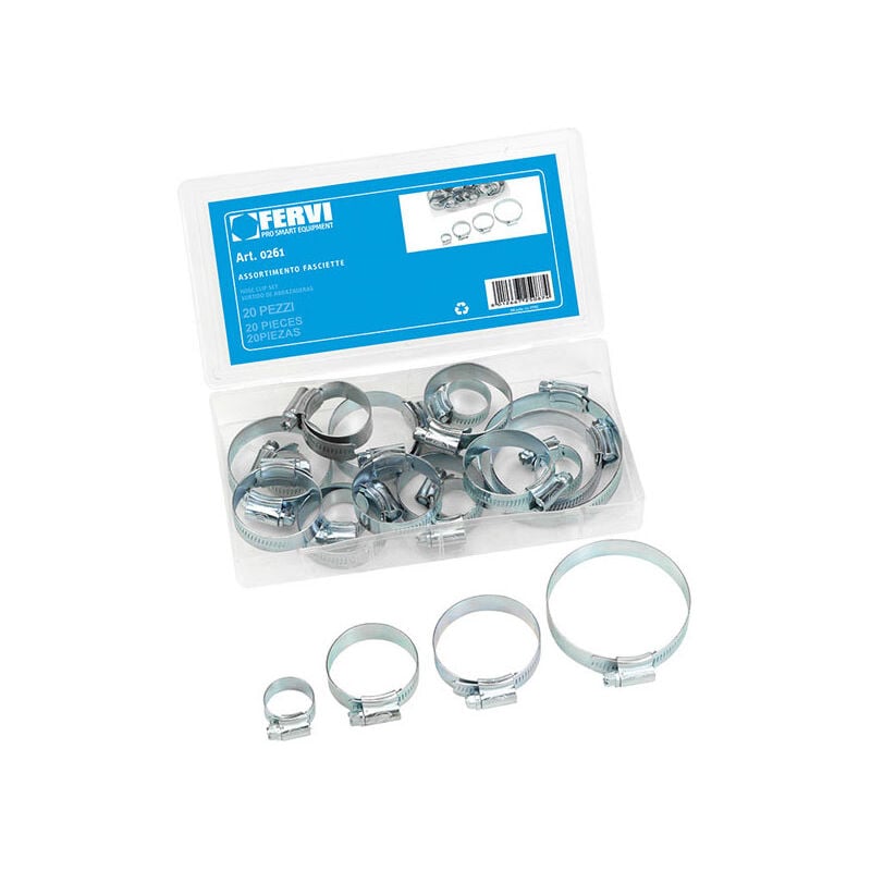 foto del prodotto assortimento di 20 fascette 0261 fervi