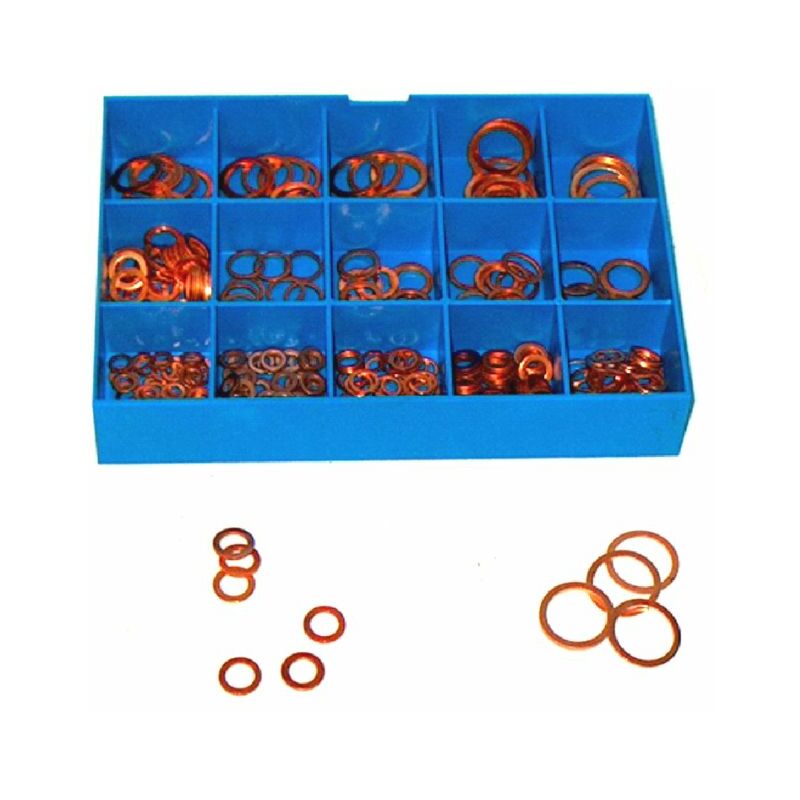 foto del prodotto assortimento di 400 rondelle in rame