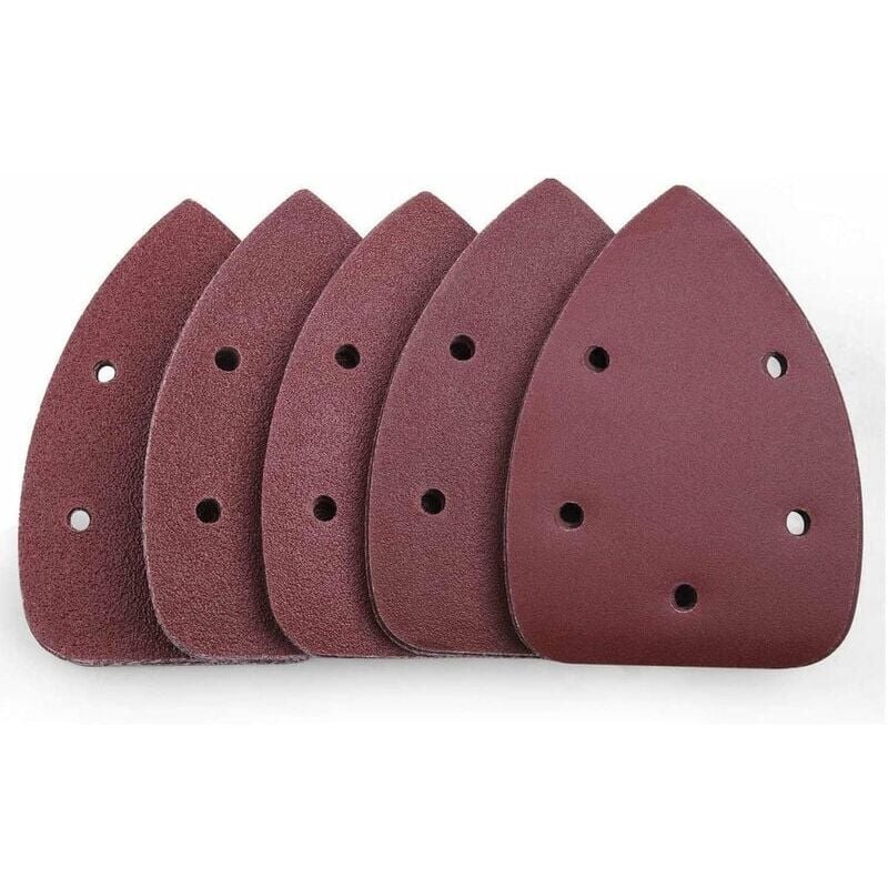 foto del prodotto assortimento di 50 pezzi di carta vetrata mouse sander 40 60 80 100 240 grana con velcro