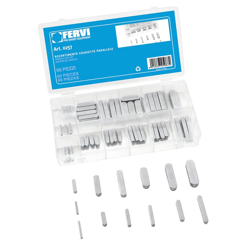 foto del prodotto assortimento di 60 chiavette parallele 0257 fervi