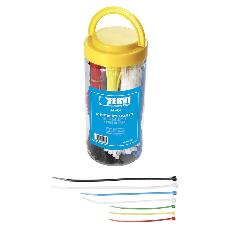 foto del prodotto assortimento di 650 fascette 0876