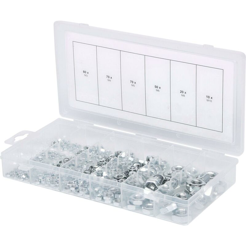 foto del prodotto assortimento di dadi metrici, 300 pz