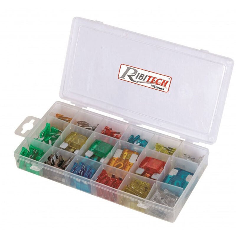 foto del prodotto assortimento di fusibili per auto da 166 pz ribimex