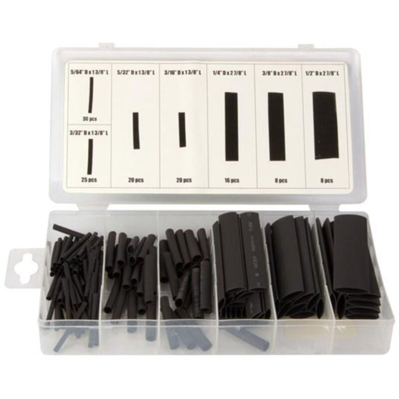 foto del prodotto assortimento di guaine termorestringenti 127 pezzi