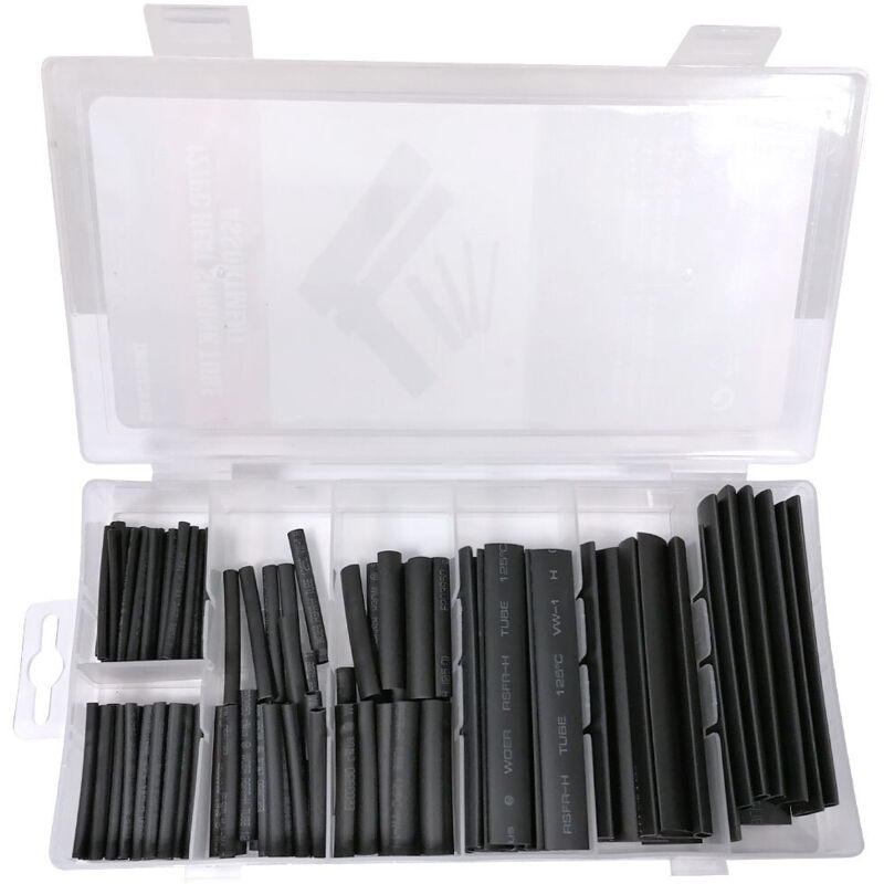 foto del prodotto assortimento di guaine termorestringenti scatola 127 pezzi