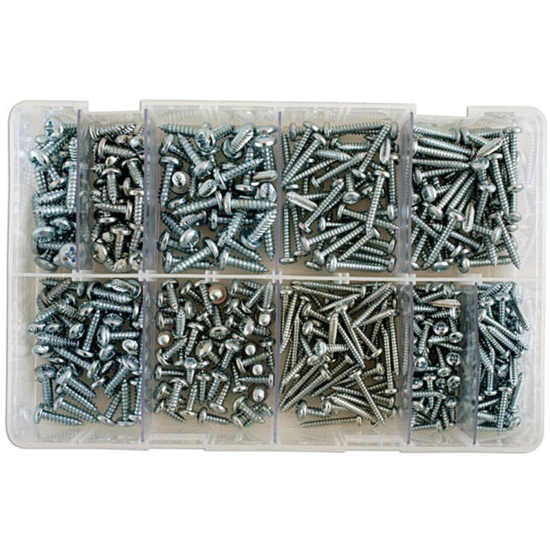 foto del prodotto assortimento di viti autoperforanti tipo parker n 8 12