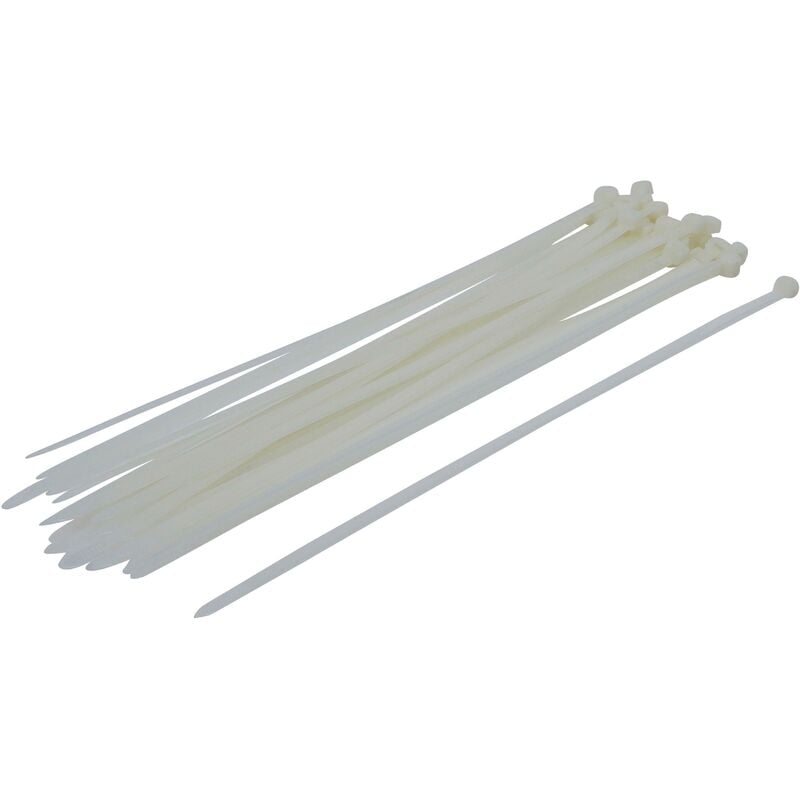 foto del prodotto assortimento fascette per cavi bianche 8,0 x 400 mm 30 pz.