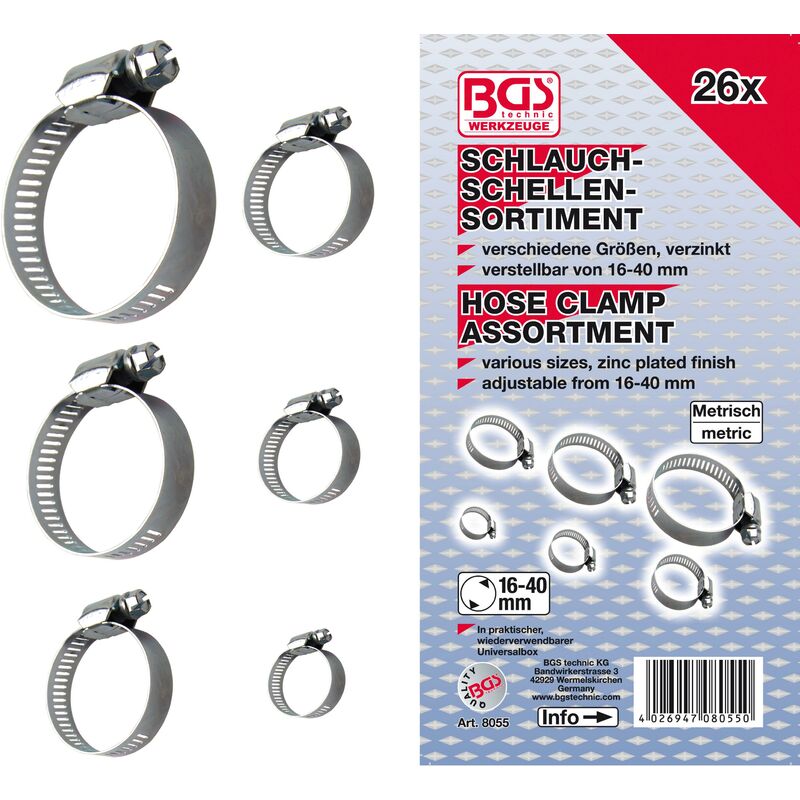 foto del prodotto assortimento fascette stringitubo 16 40 mm 26 pz.