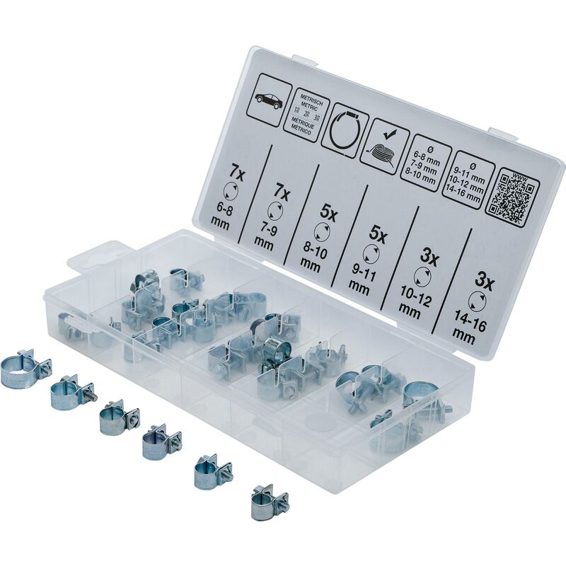 foto del prodotto assortimento fascette stringitubo 6 16 mm 30 pz.