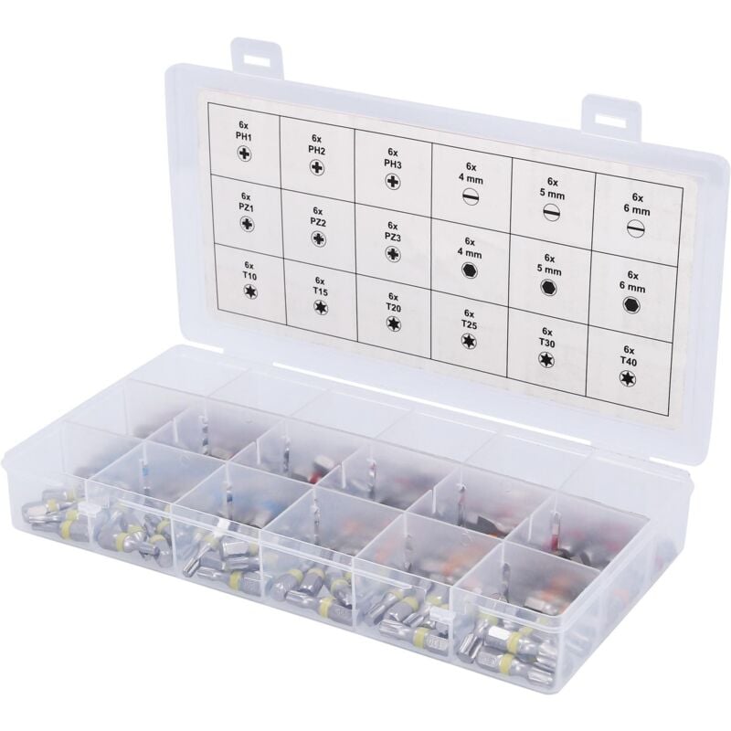 foto del prodotto assortimento inserti torsionpower, 108 pz