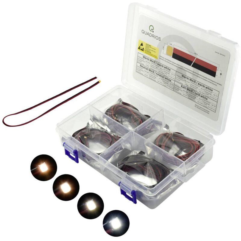 foto del prodotto assortimento led bianco 150 ma 3.3 v quadrios