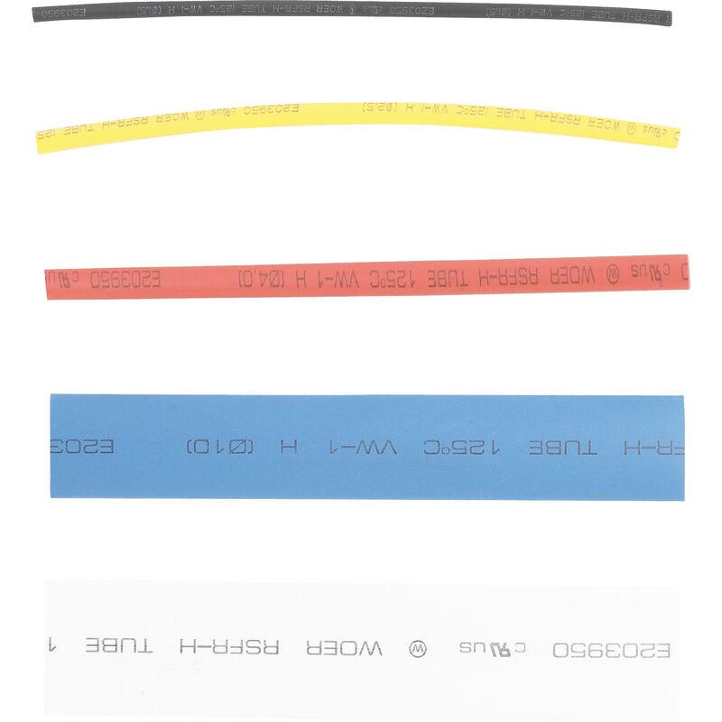 foto del prodotto assortimento manicotti termorestringenti colorati 100 pz.