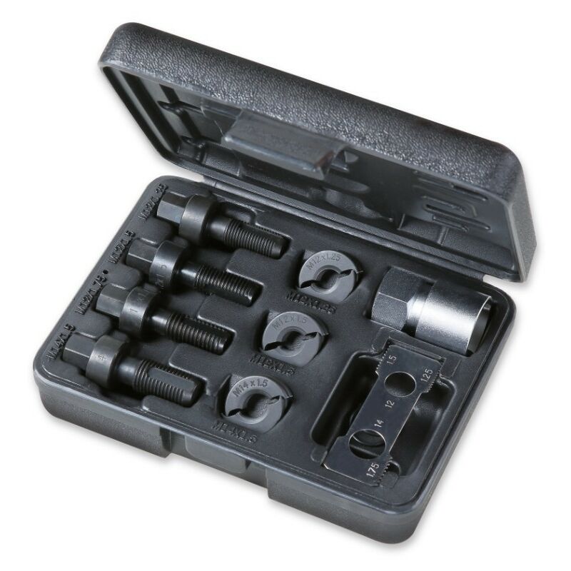 foto del prodotto assortimento per ripristino filettature maschio e femmina, viti fissaggio ruote beta 437k 9