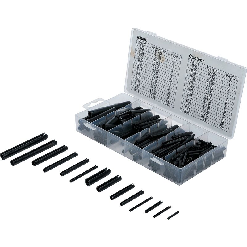 foto del prodotto assortimento perni elastici 450 pz.