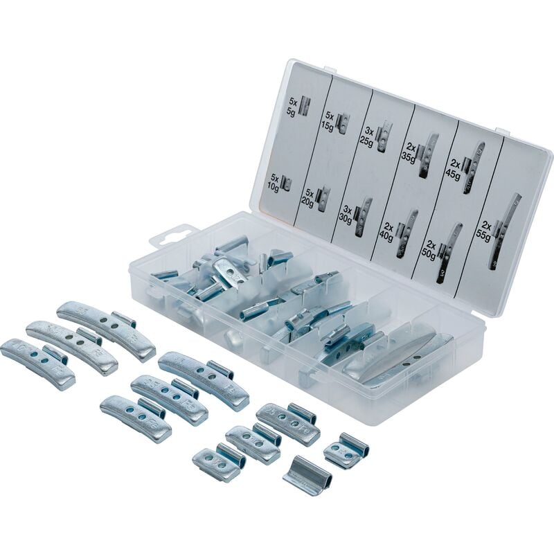 foto del prodotto assortimento pesi per equilibratura 36 pz.