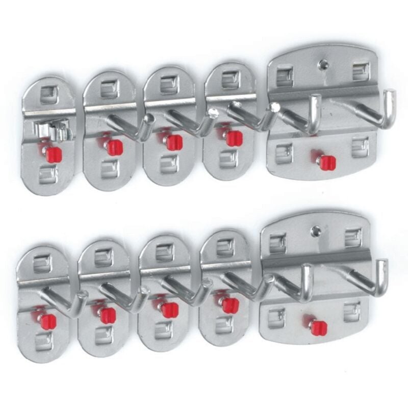 foto del prodotto assortimento portautensili, 10 pezzi, rivestimento ku. per lamiere forate