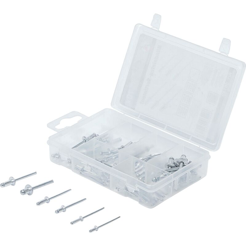foto del prodotto assortimento rivetti a strappo 2,4 4,8 mm 70 pz.